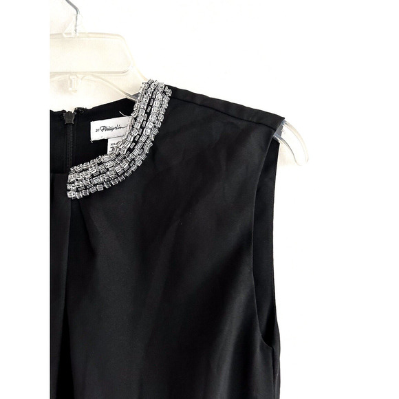 3.1 Phillip Lim | Women's Black Sleeveless Jewel Neck Sheath Dress Size XS - Picture 6 of 11